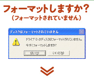 フォーマットしますか?