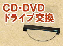 CD・DVDドライブ交換